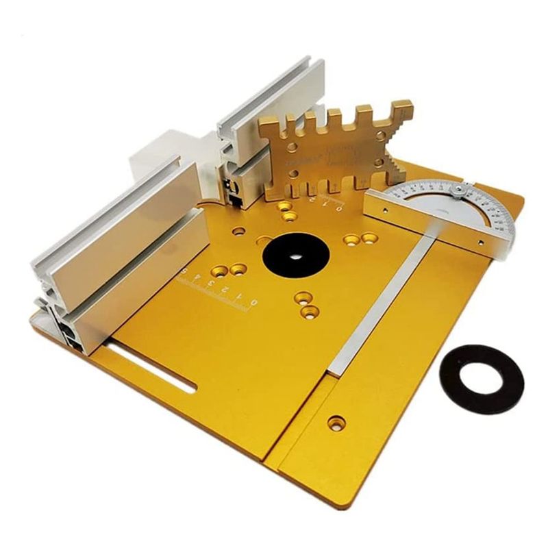 Router Table Insert - WORTHOWN-Yükseltilmiş Alüminyum Router Masası Ekleme Plakası,