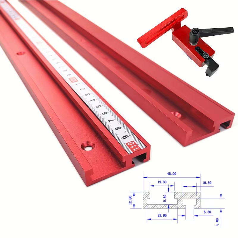 Router Table Insert - 1 adet kanal alüminyum alaşımlı T-tracks