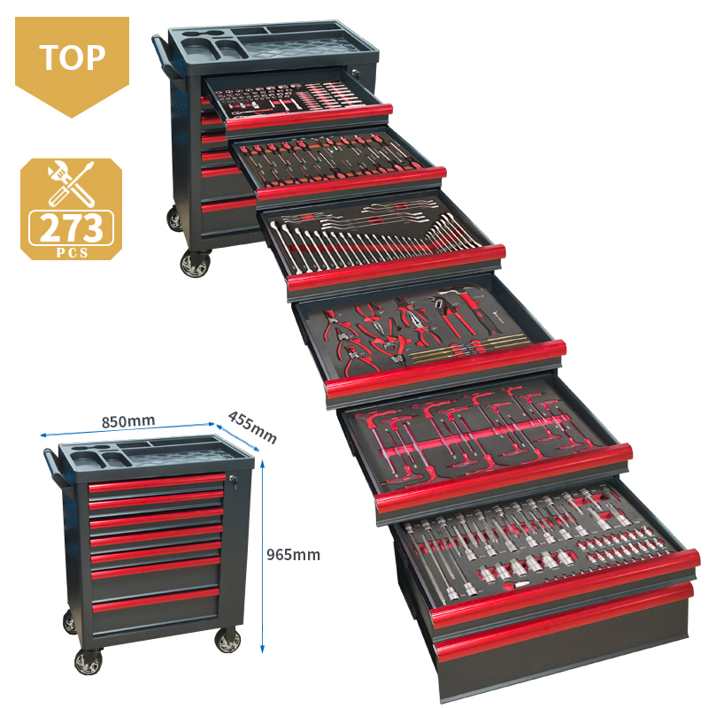 Tools Mechanical Workshop - 7 Çekmeceli Alet Arabası, 273 Parça