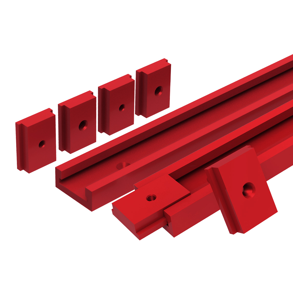 Router Table Insert - T30 parça 50cm alüminyum t-kaymak T