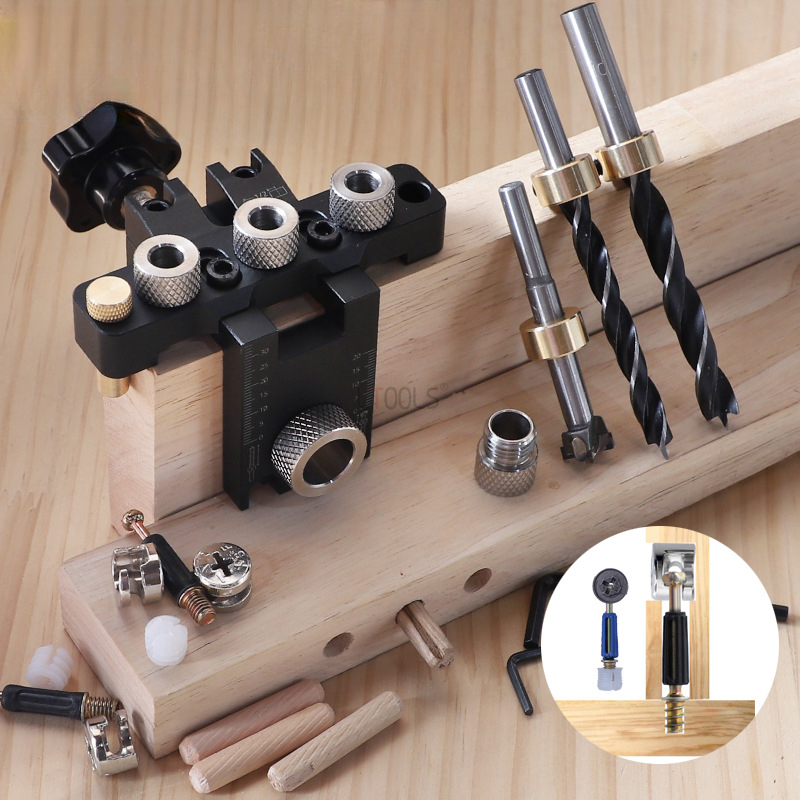 Mini Workshop Tools - 3'ü 1 Arada Ayarlanabilir Dübel Delme
